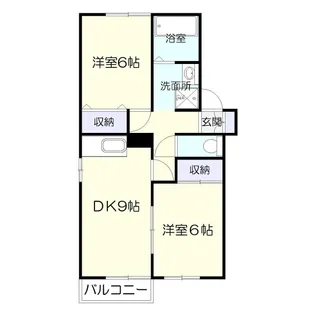 ボヌール田上【2階】の間取り
