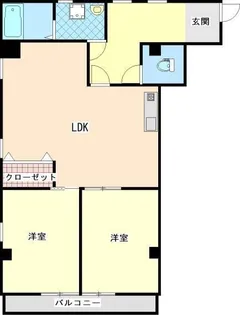 イモーレ荒田【3階】の間取り