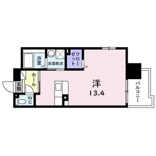 パ−ク鴨池【8階】の間取り