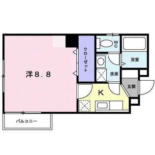 フォルシュ加治屋【1階】の間取り