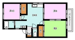 コンフォート伊敷台【2階】の間取り