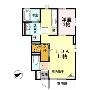 プランドール【1階】の間取り