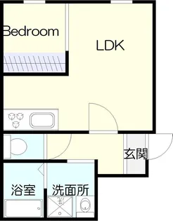 稲荷ノアレジデンス【1階】の間取り