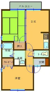 セジュール レスペテーザ【201号室】の間取り