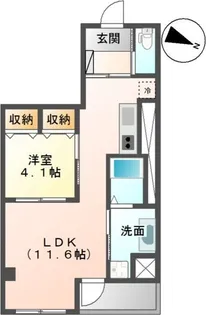 Glorious K【401号室】の間取り