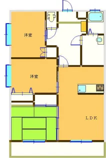サティハイツ【302号室】の間取り