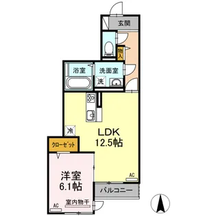 エルレープⅢ【2階】の間取り