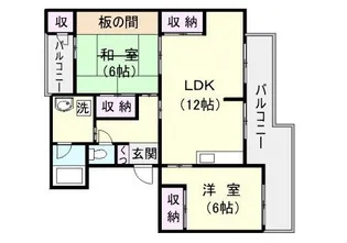ファミーユ清和【101号室】の間取り
