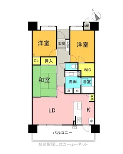 ダイアパレス高麗本通り【13階】の間取り