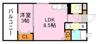 LEAD IN AIS鹿大前【4階】の間取り