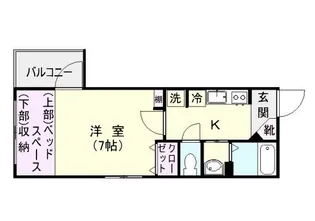 プレステージ荒田【401号室】の間取り