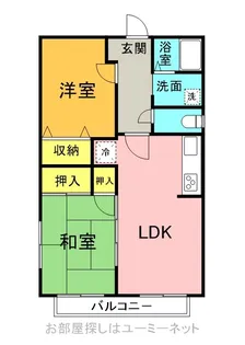 セジュール七枝【202号室】の間取り