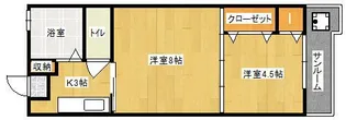 益山ビル【202号室】の間取り