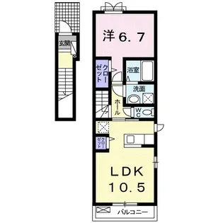 アモーレ【2階】の間取り