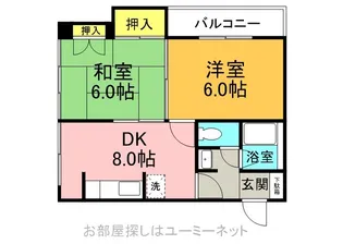 エクステンド郡元【3階】の間取り