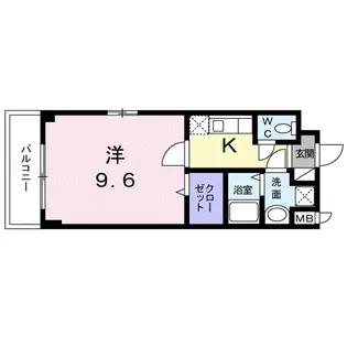 第7グリ−ンハイツ【4階】の間取り