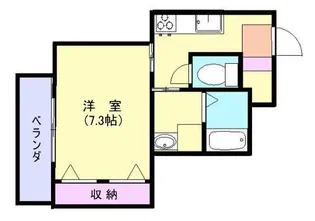 アドバンス南林寺【402号室】の間取り