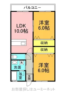 エスフラット【202号室】の間取り