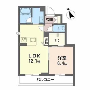 カーサ・ローザ郡元【3階】の間取り