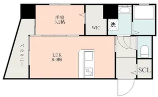 CLARE GRACE鴨池【901号室】の間取り