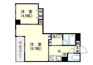 サンティア中央町【6階】の間取り