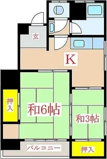 野口ビル【201号室】の間取り