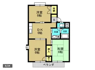 ロイヤルハウス【101号室】の間取り
