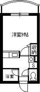 レインボー荒田II【203号室】の間取り