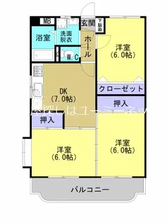 エクセルシャトー【303号室】の間取り