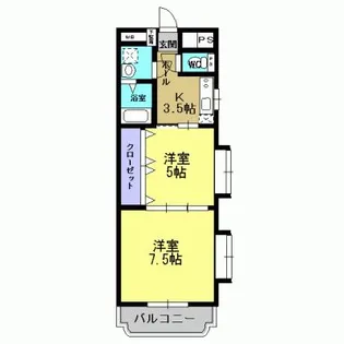 エクセル桜ヶ丘II【101号室】の間取り