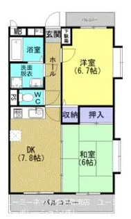 フォーハウス中野【302号室】の間取り