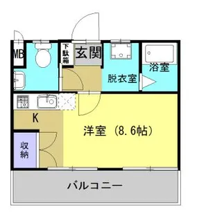 フェリーチェ V【403号室】の間取り