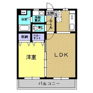 アクシア幸【102号室】の間取り