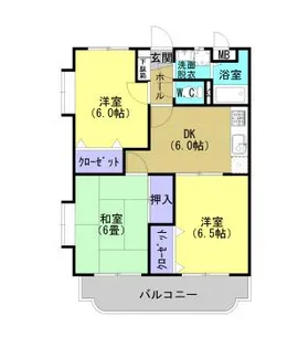 グリーンサイドK【202号室】の間取り