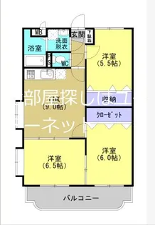 グレース9【101号室】の間取り