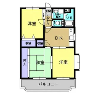 コンフォート松田【201号室】の間取り