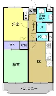 コンフォート松田【203号室】の間取り
