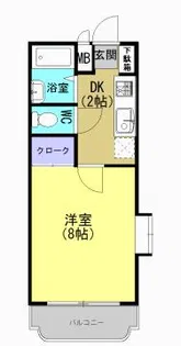 ベルメゾンK【203号室】の間取り