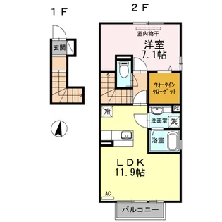 ヒルサイドテラス皇徳寺【2階】の間取り