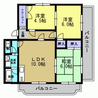 エスパールビュー【302号室】の間取り