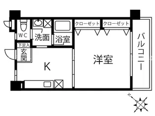 アムールKM【202号室】の間取り