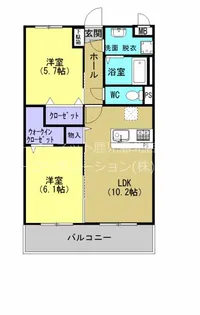 ベルメゾンすみれ【303号室】の間取り