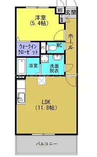 パークメゾン斉脇II【102号室】の間取り