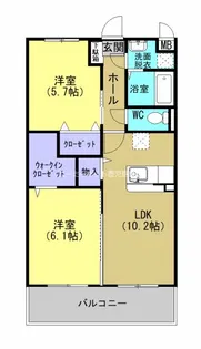 ファミール佐藤【205号室】の間取り
