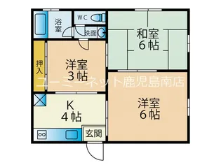 エトワール紫原【201号室】の間取り
