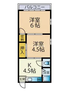 ラベンダーハイツ【203号室】の間取り
