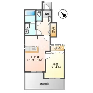 スターテラス喜入【1階】の間取り