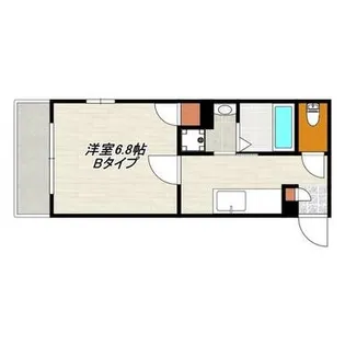 METIS小松原【106号室】の間取り