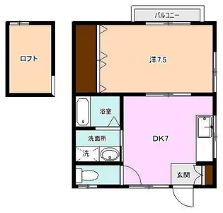 ソレイユ【202号室】の間取り