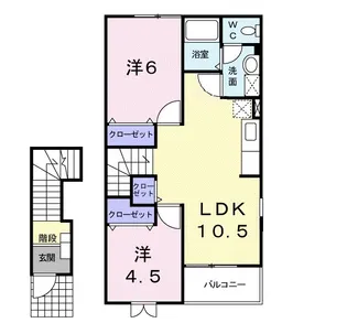 サンリットyB【2階】の間取り